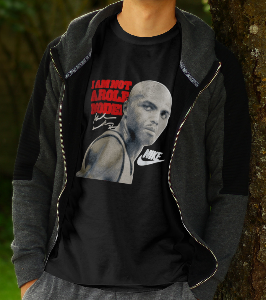 Charles Barkley I Am Not A Role Model Nike Signature T-Shirt