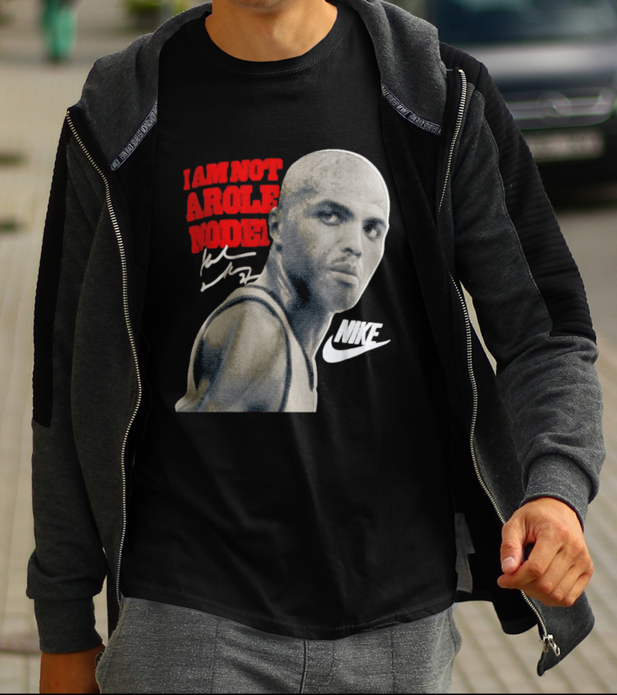 Charles Barkley I Am Not A Role Model Nike Signature T-Shirt