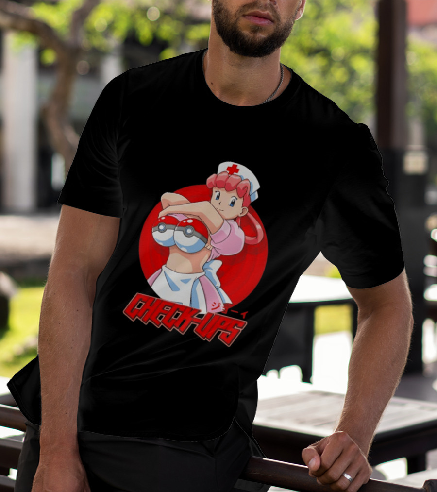 Check Ups Nurse Joy Pokeball Nurse T-Shirt