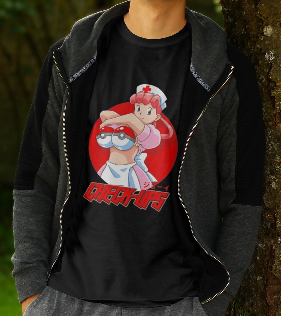 Check Ups Nurse Joy Pokeball Nurse T-Shirt