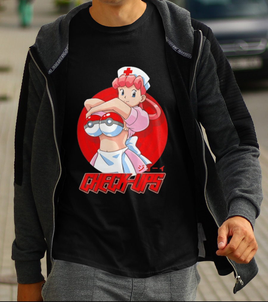 Check Ups Nurse Joy Pokeball Nurse T-Shirt