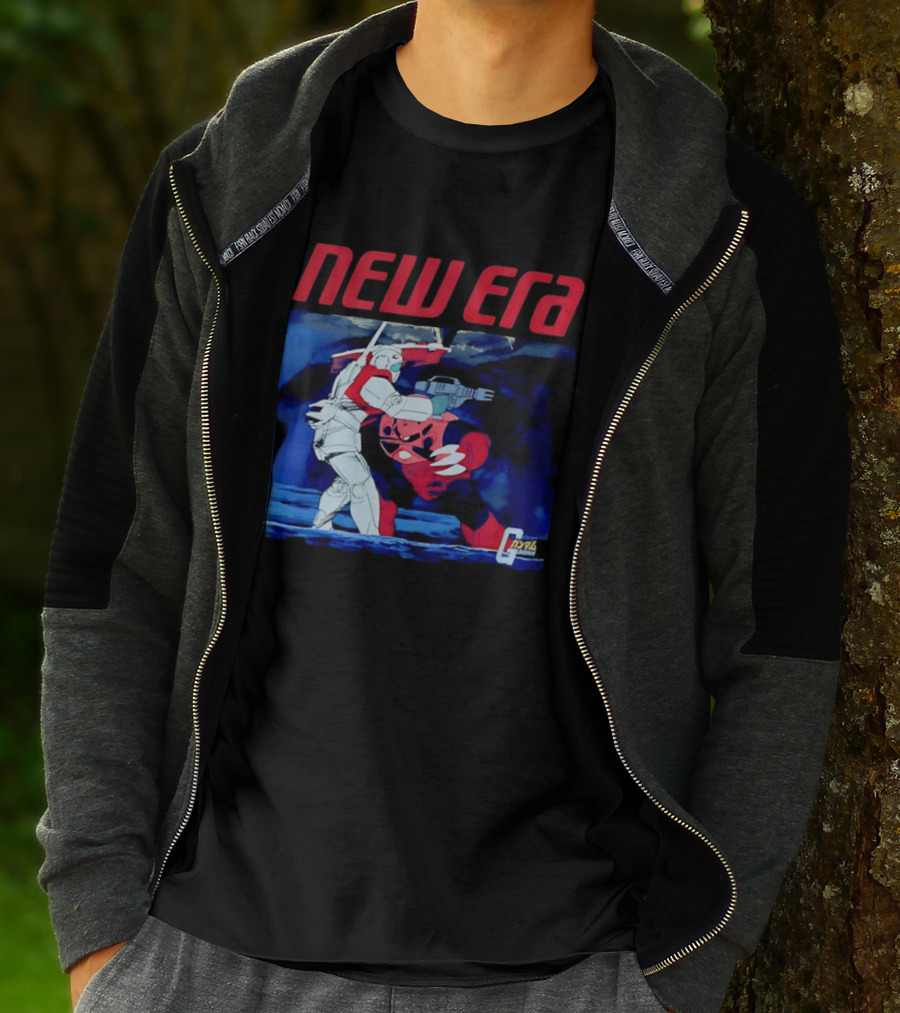 New Era Gundam 1979 Anime Battle Scene T-Shirt