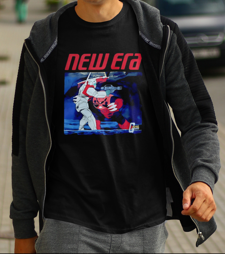 New Era Gundam 1979 Anime Battle Scene T-Shirt