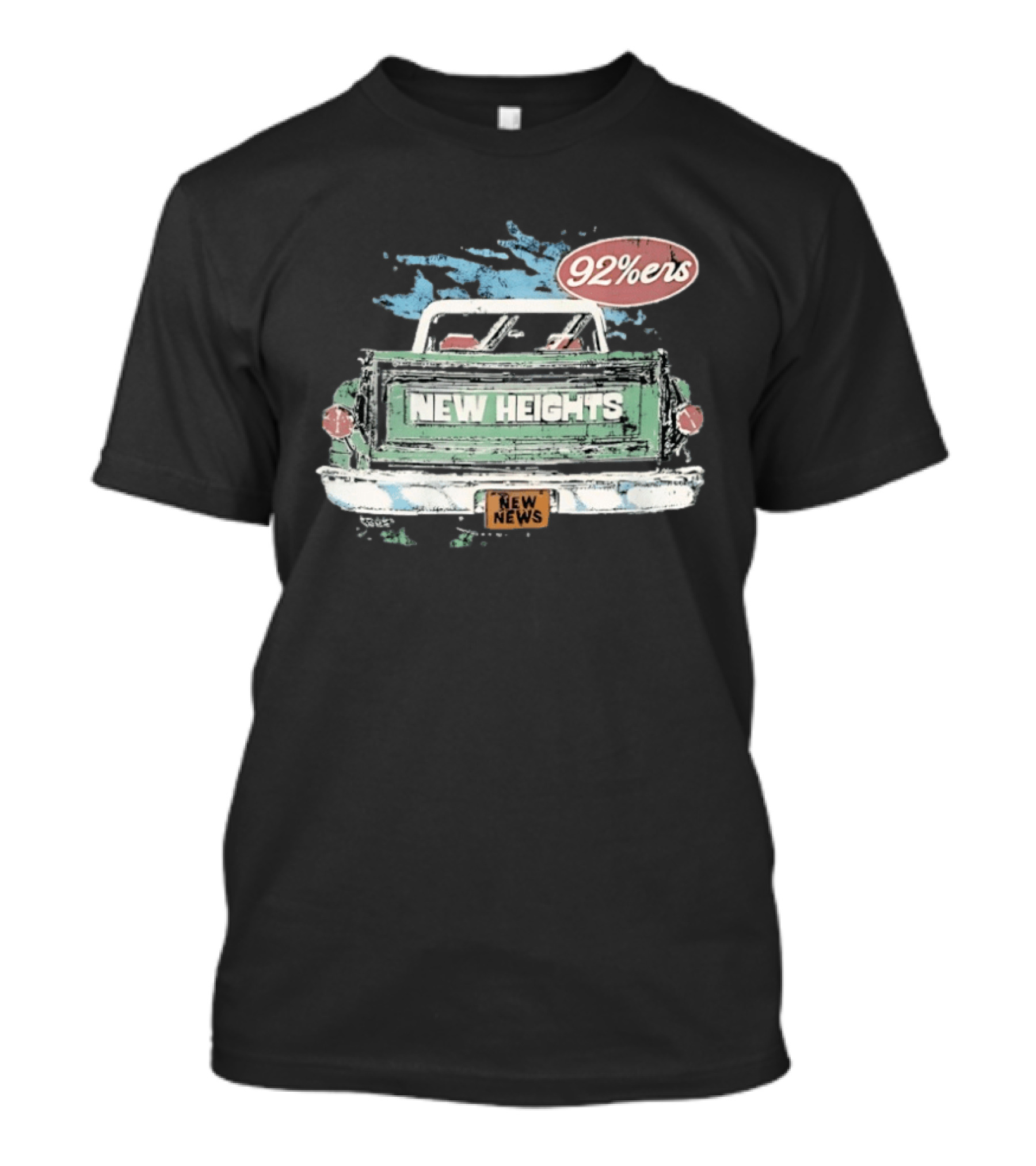 New Heights 92 Percenters Truck Vintage Style New News T-Shirt