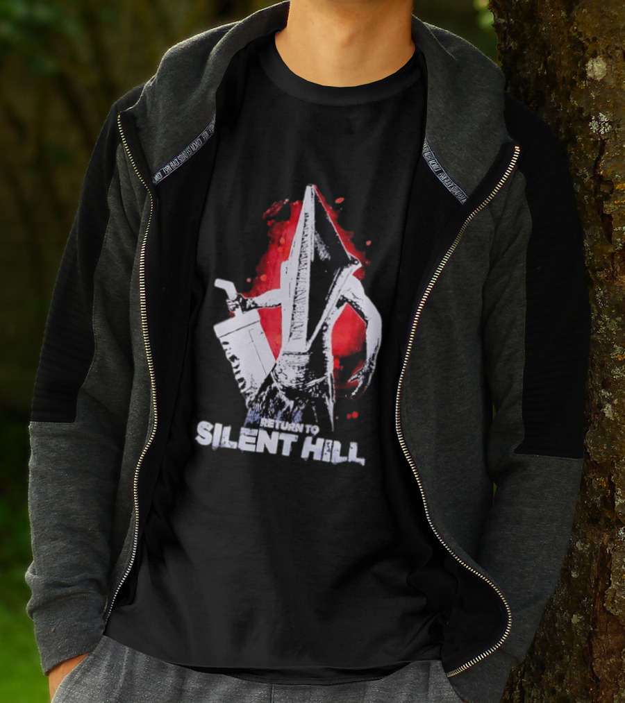 Return To Silent Hill Pyramid Head Iconic Horror T-Shirt
