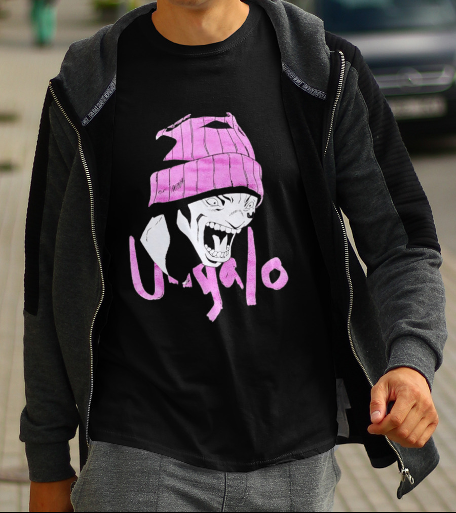 Ungalo JoJo's Bizarre Adventure Stone Ocean Pink Hat Manga T-Shirt