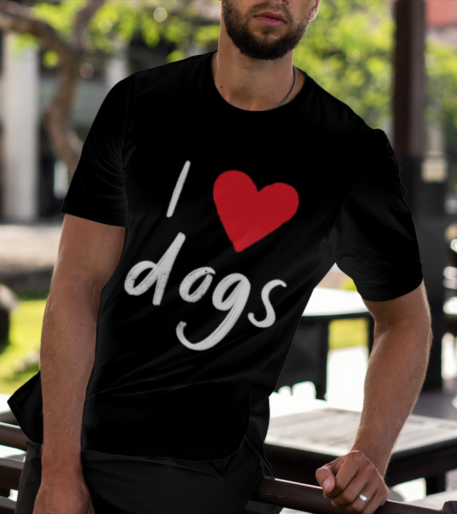 We Rate Dogs I Heart Dogs Love Canine T-Shirt