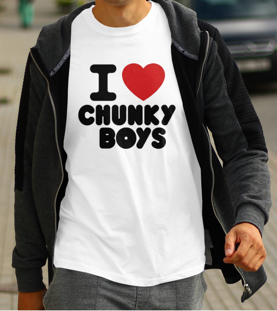I Love Chunky Boys Heart T-Shirt