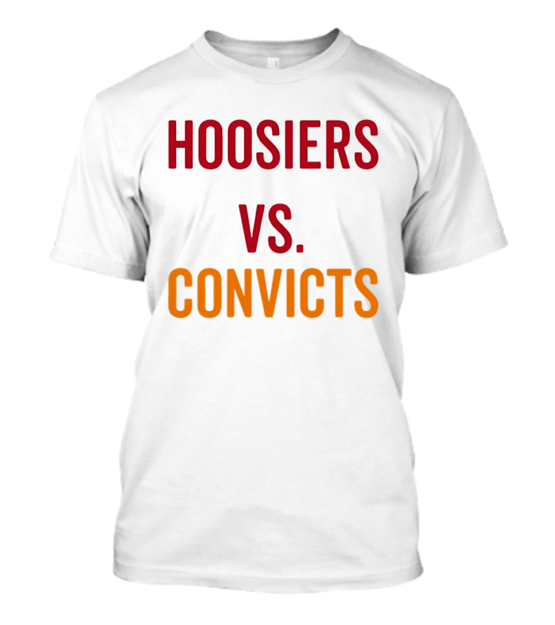 Indiana Hoosiers Vs Miami Hurricanes Hoosiers Vs Convicts Football 2026 T-Shirt