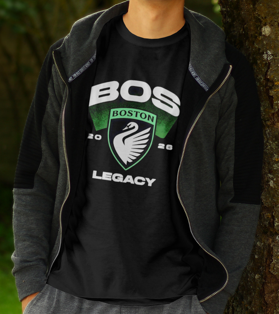 Boston Legacy FC BOS Swan Emblem 2026 T-Shirt