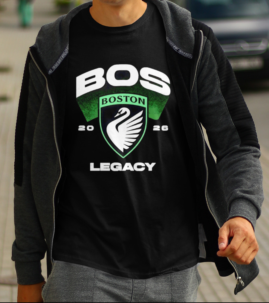 Boston Legacy FC BOS Swan Emblem 2026 T-Shirt