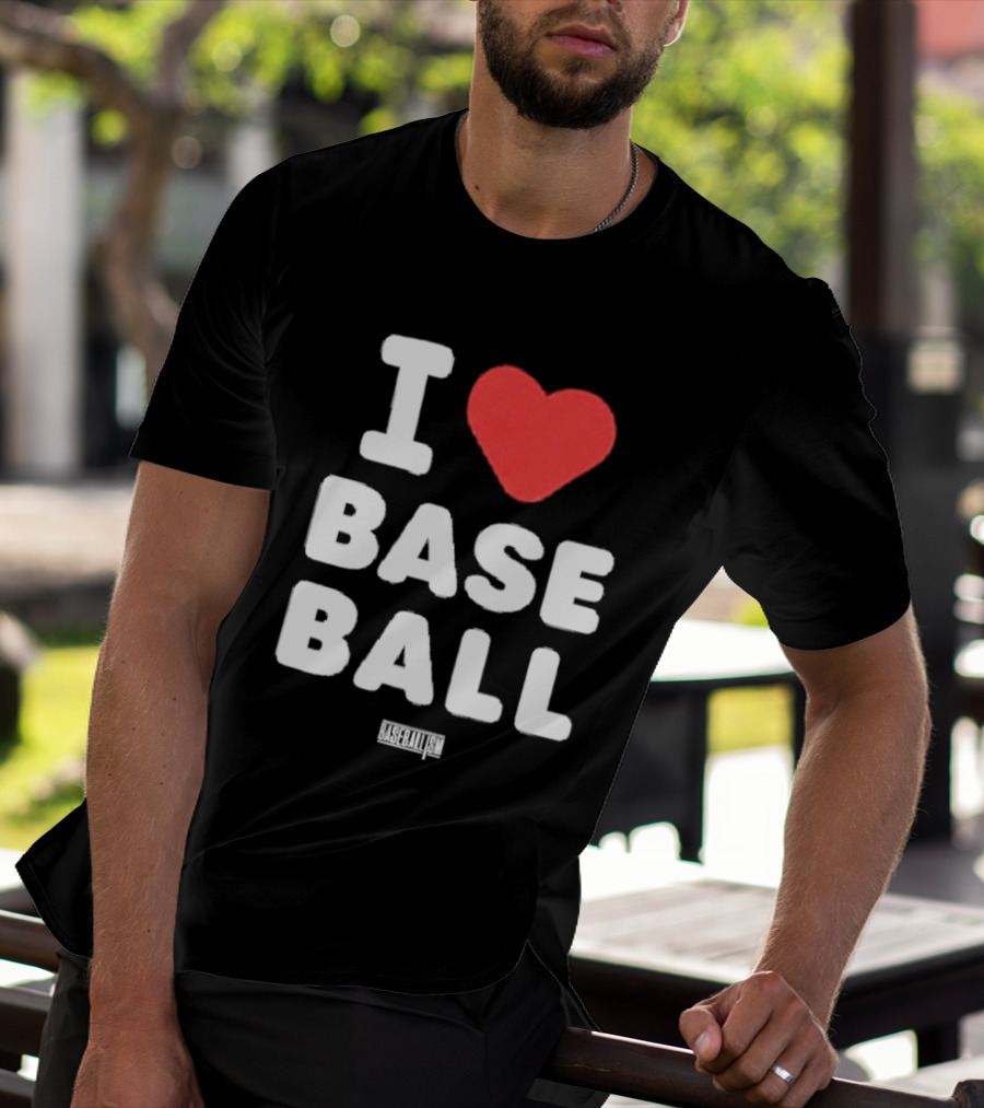 I Heart Baseball Classic Sports Fan T-Shirt