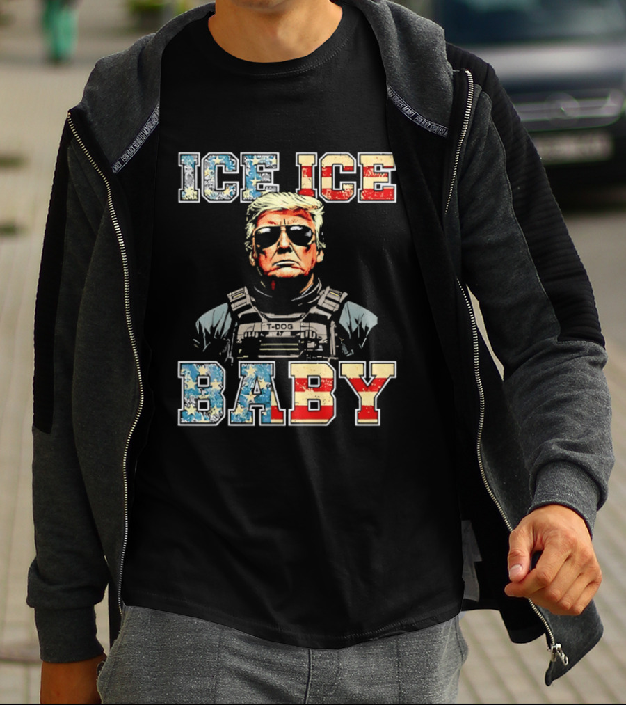 Ice Ice Baby Donald Trump America Sunglasses Vest T-Shirt