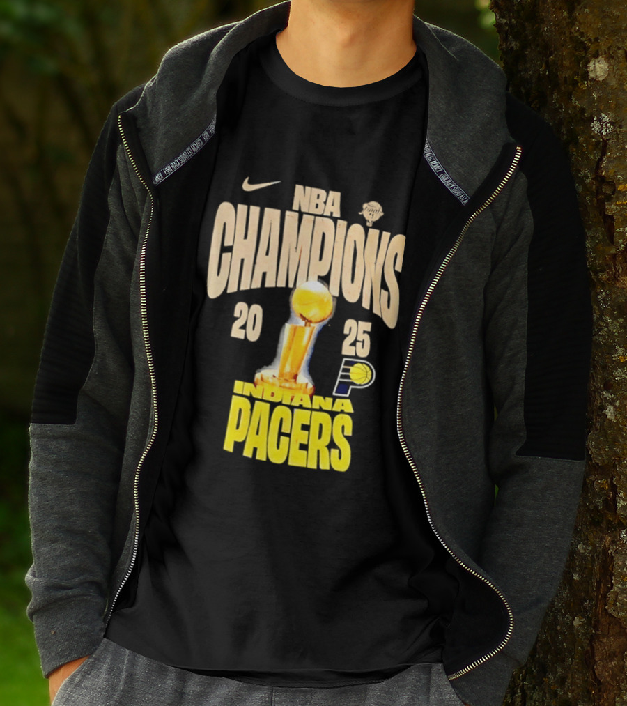 NBA Champions 2025 Indiana Pacers Trophy Nike T-Shirt