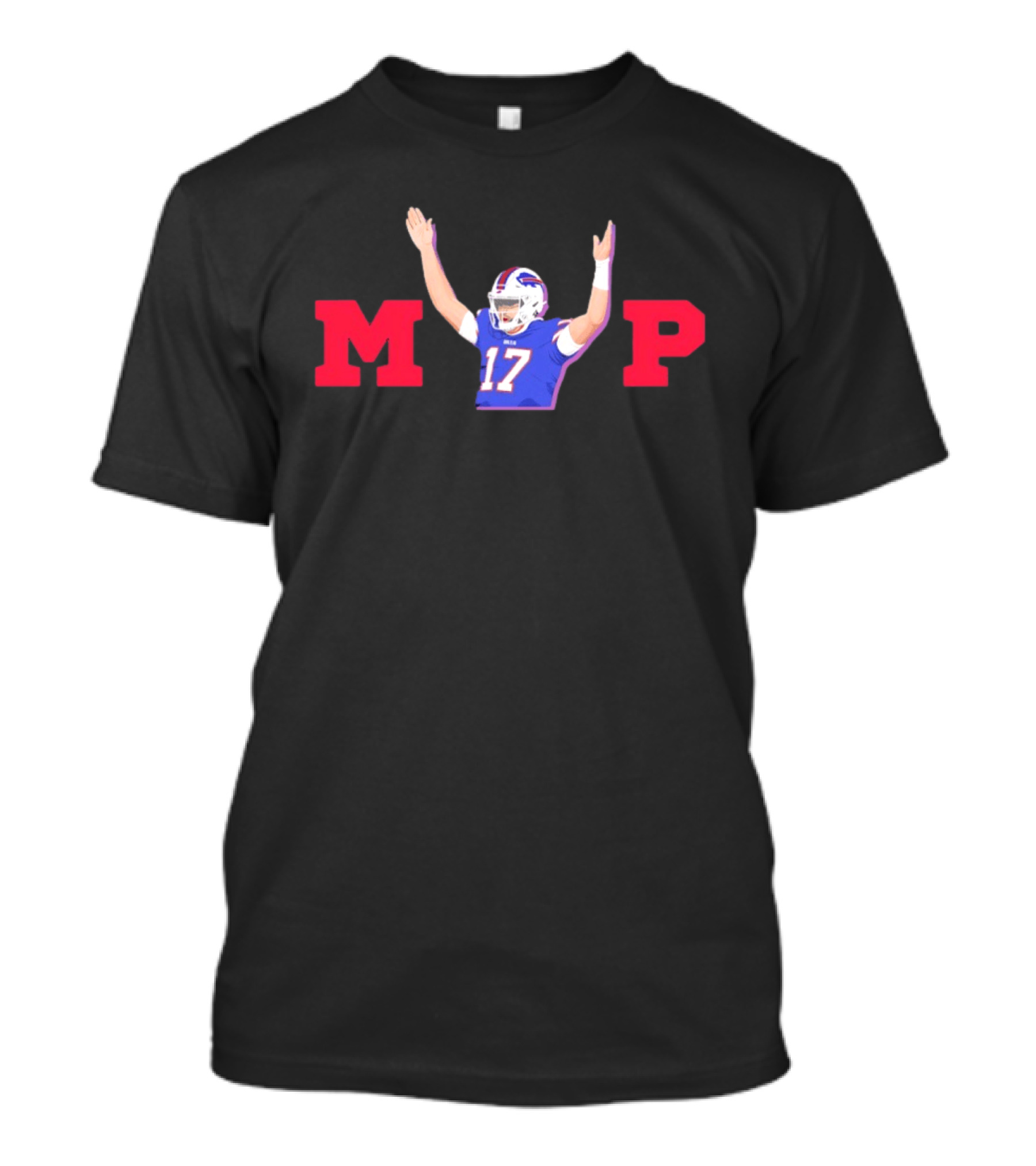 Josh Allen MVP 17 Buffalo Football Quarterback Celebration T-Shirt