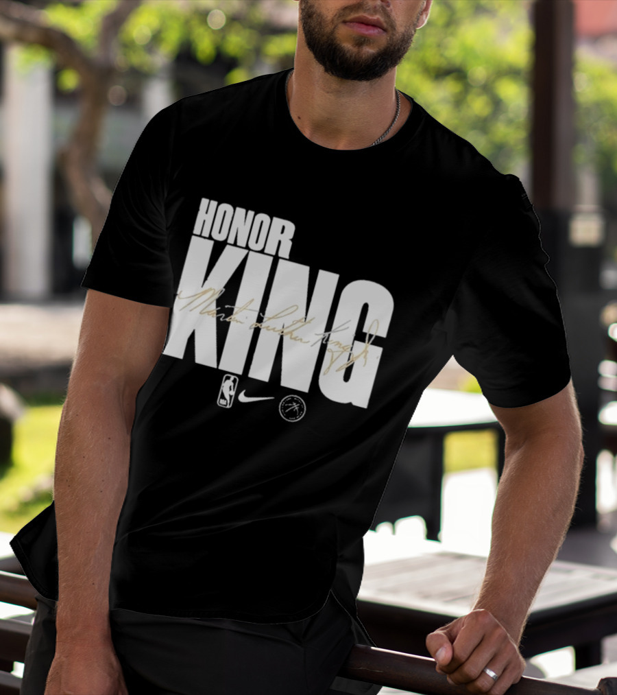 Honor King Martin Luther King Jr NBA Nike Los Angeles Lakers T-Shirt