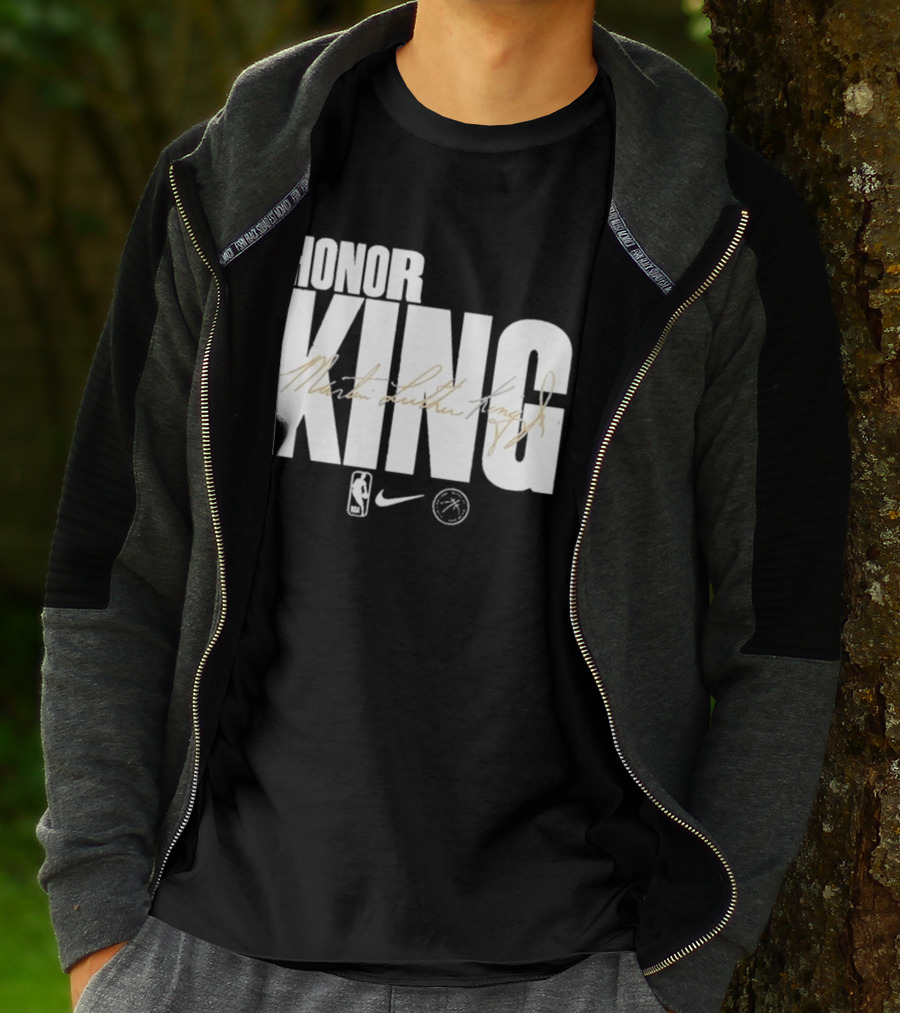 Honor King Martin Luther King Jr NBA Nike Los Angeles Lakers T-Shirt