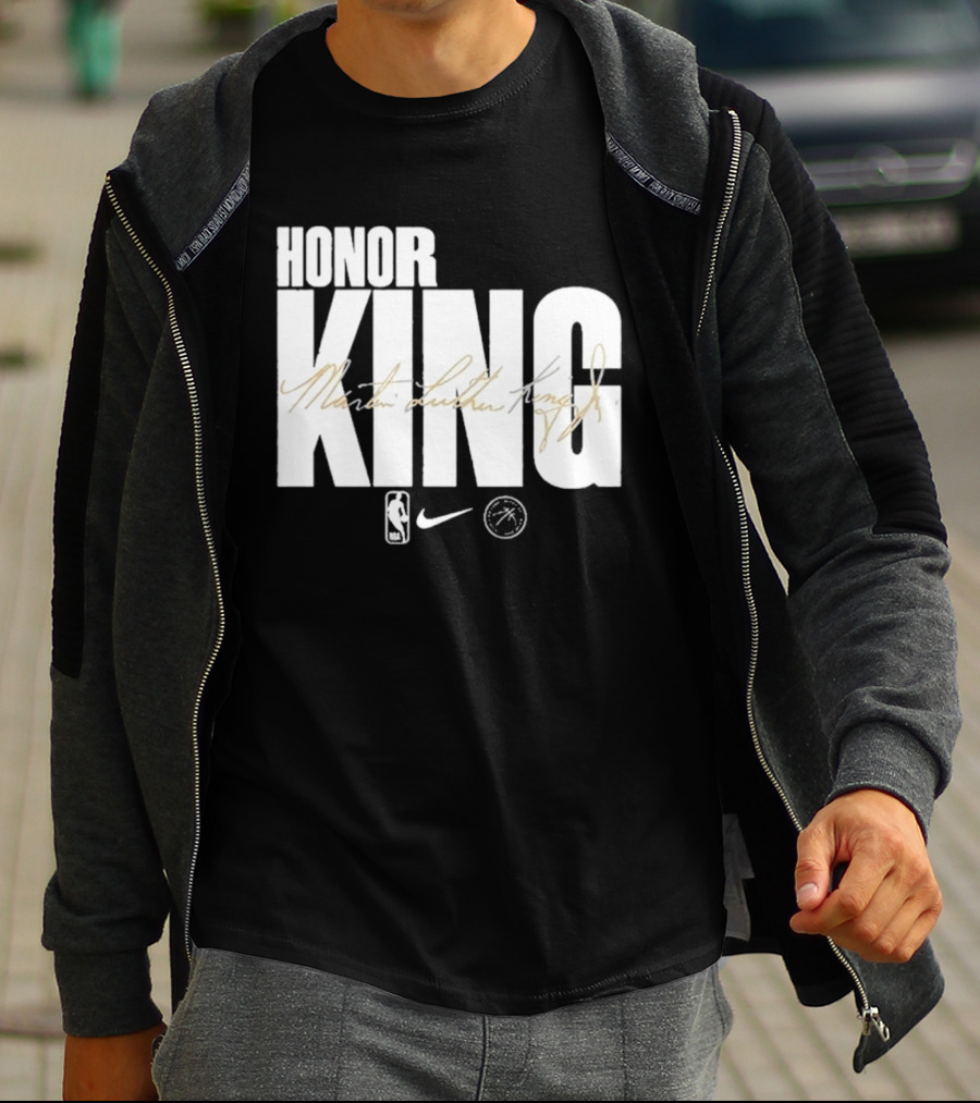 Honor King Martin Luther King Jr NBA Nike Los Angeles Lakers T-Shirt