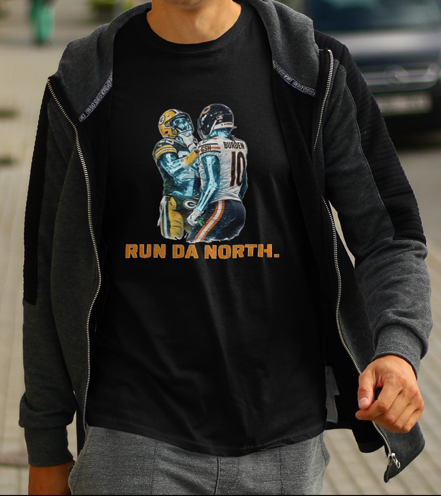 Bears Vs Packers Run Da North Luther Burden Keisean Nixon Football Clash T-Shirt