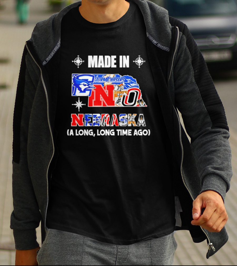 Made In Nebraska Long Time Ago College Sports State T-Shirt