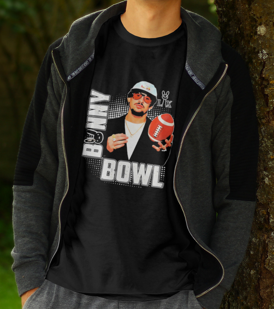 Bad Bunny Team Benito Super Bowl LIX Football Fun Wear T-Shirt