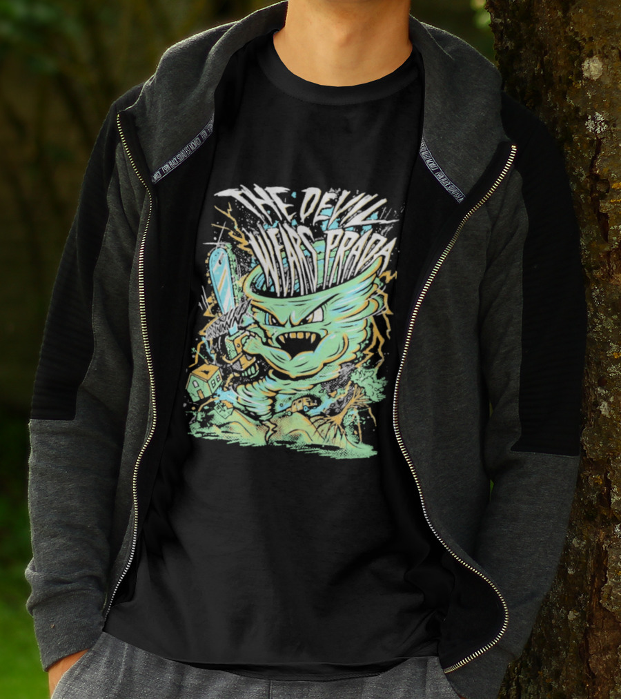 The Devil Wears Prada Brutal Chainsaw Creature T-Shirt