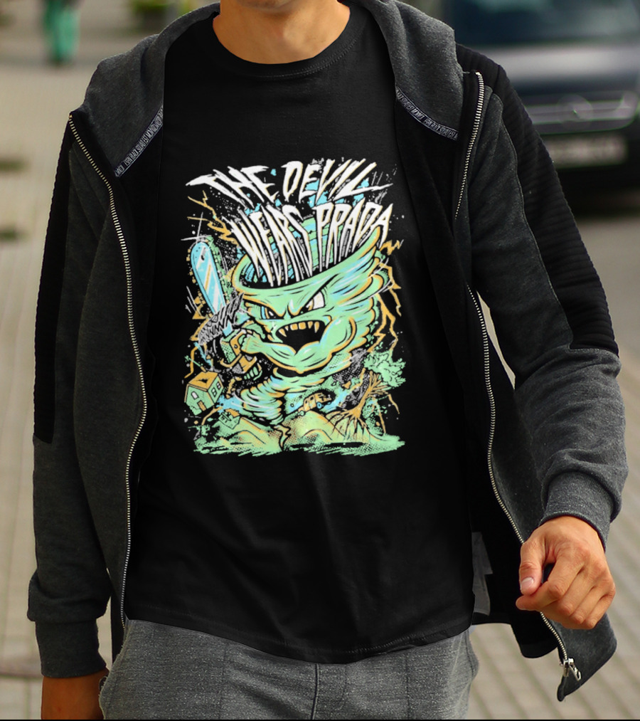 The Devil Wears Prada Brutal Chainsaw Creature T-Shirt