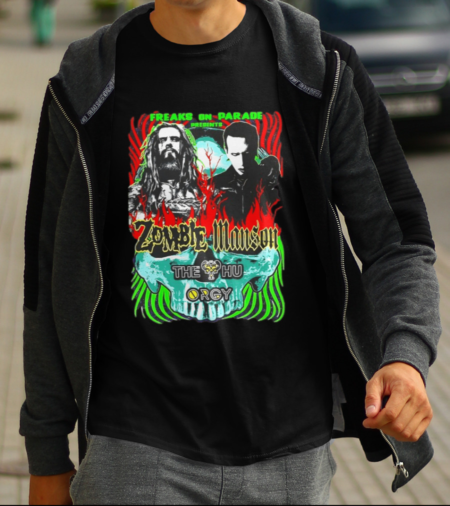 Freaks On Parade Presents Zombie Manson The HU Orgy 2026 Summer Tour T-Shirt