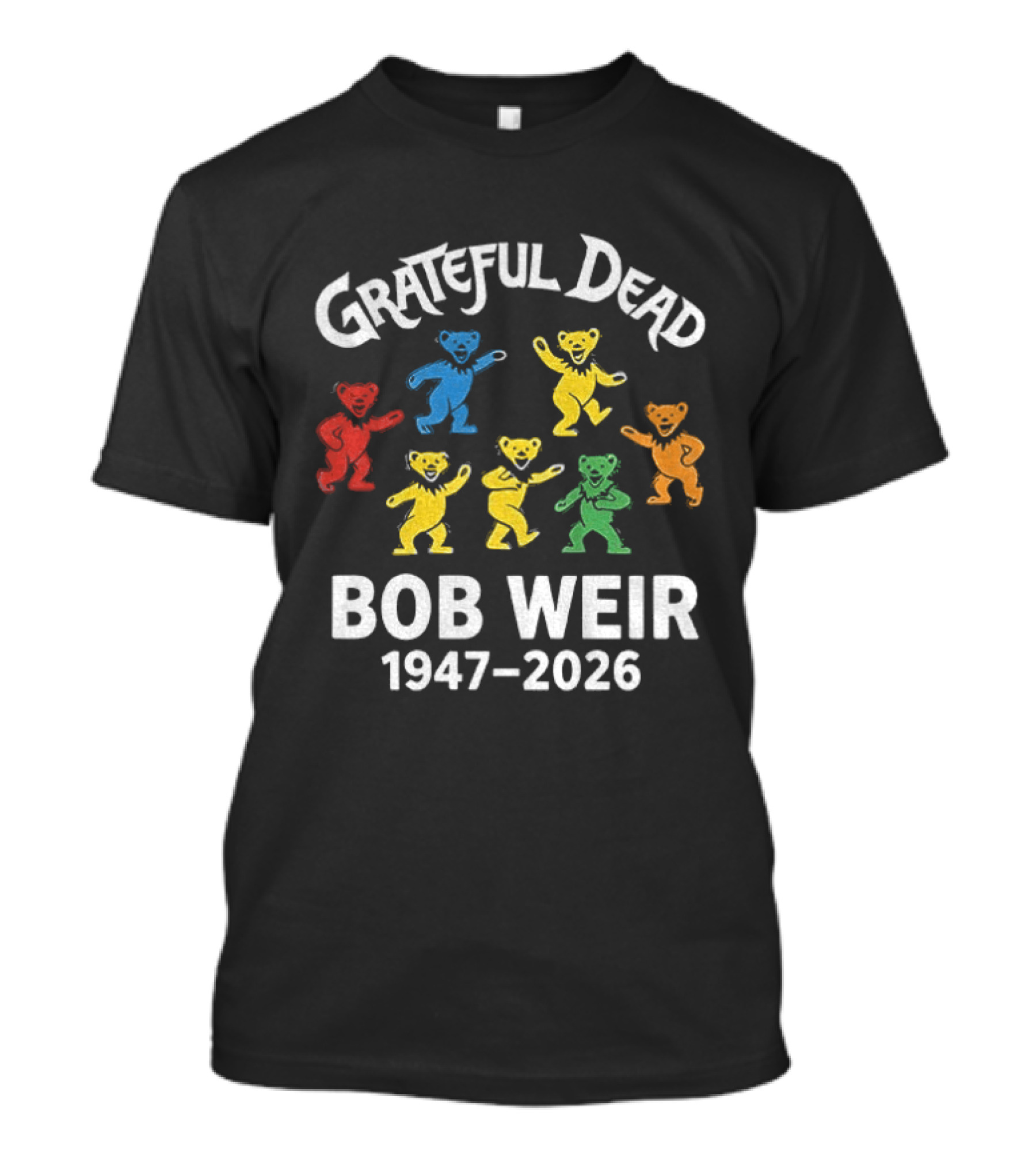 Grateful Dead Bob Weir 1947 2026 Dancing Bears T-Shirt