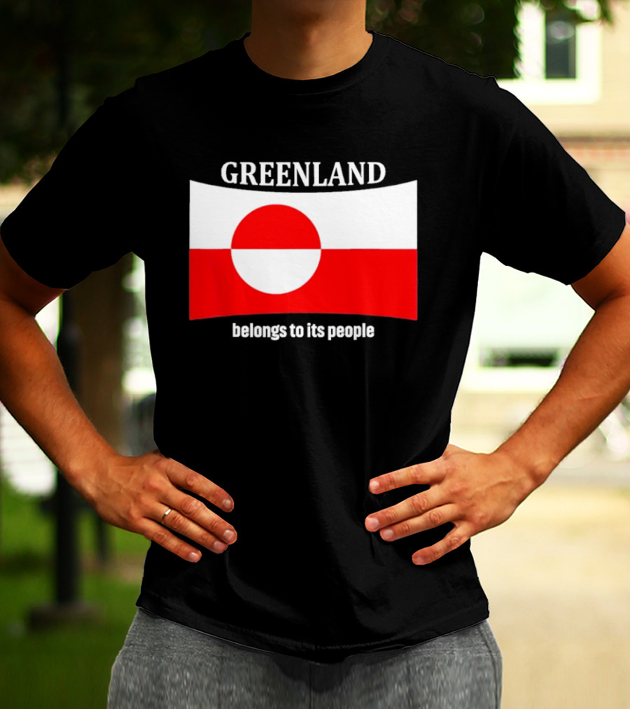 Greenland Flag Symbolizes Independence And Belonging To Its People T-Shirt