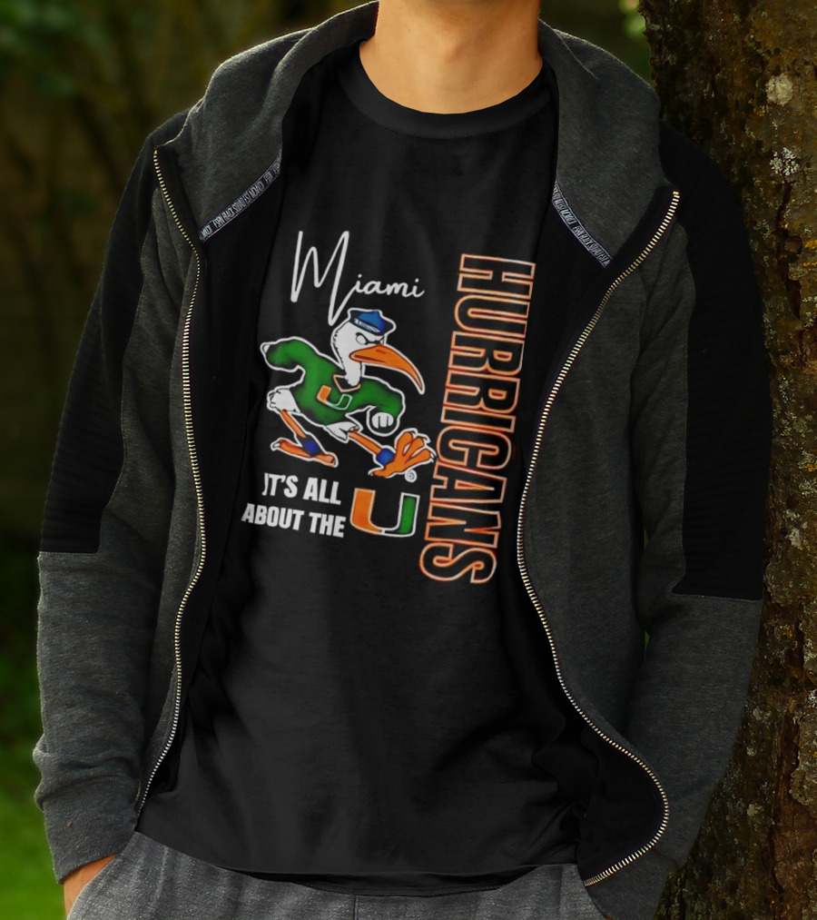 Miami Hurricanes It's All About The U Football Miami Hurricanes T-Shirt