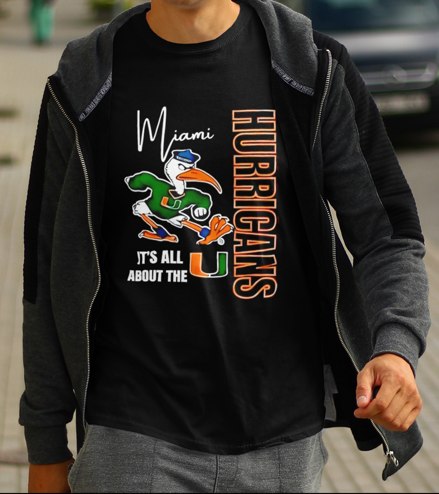 Miami Hurricanes It's All About The U Football Miami Hurricanes T-Shirt