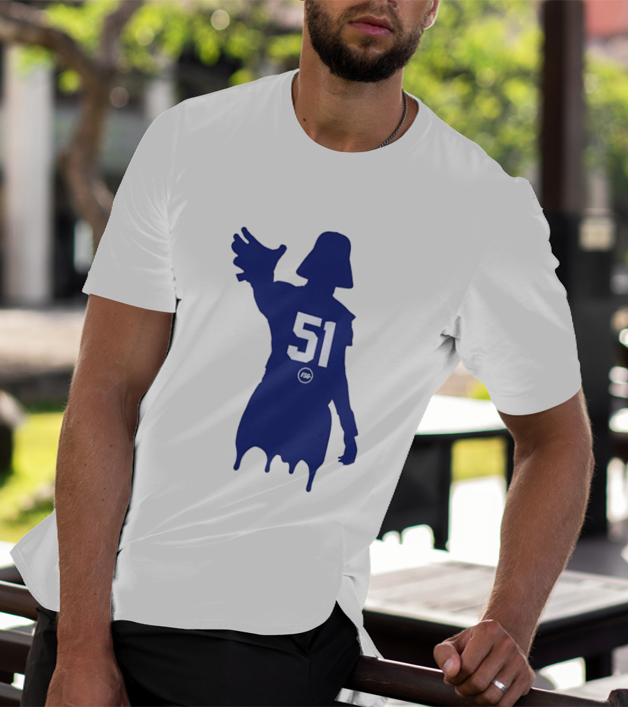 Darth Vader Silhouette Abdul Carter 51 New York Giants Football T-Shirt