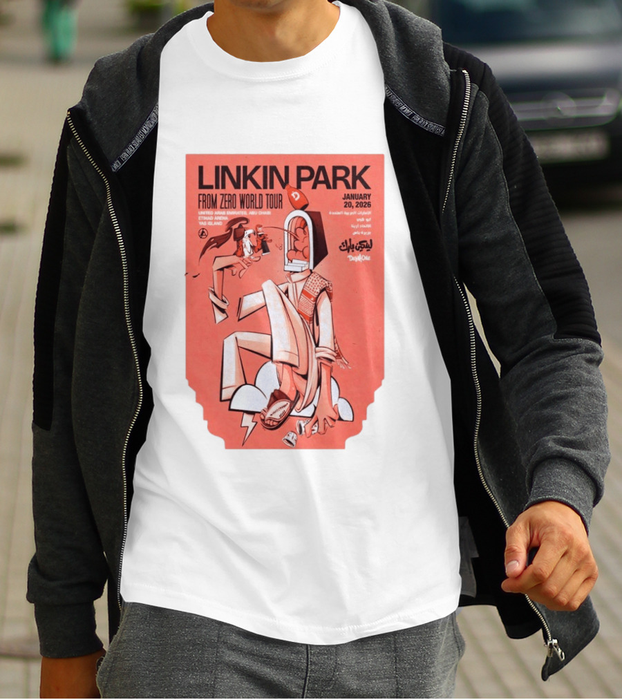 Linkin Park From Zero World Tour Yas Island January 20 2026 T-Shirt