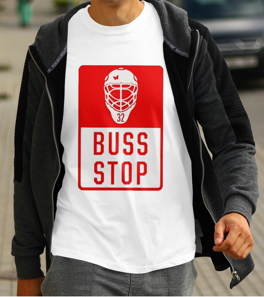 Carolina Hurricanes Buss Stop 32 Mask T-Shirt