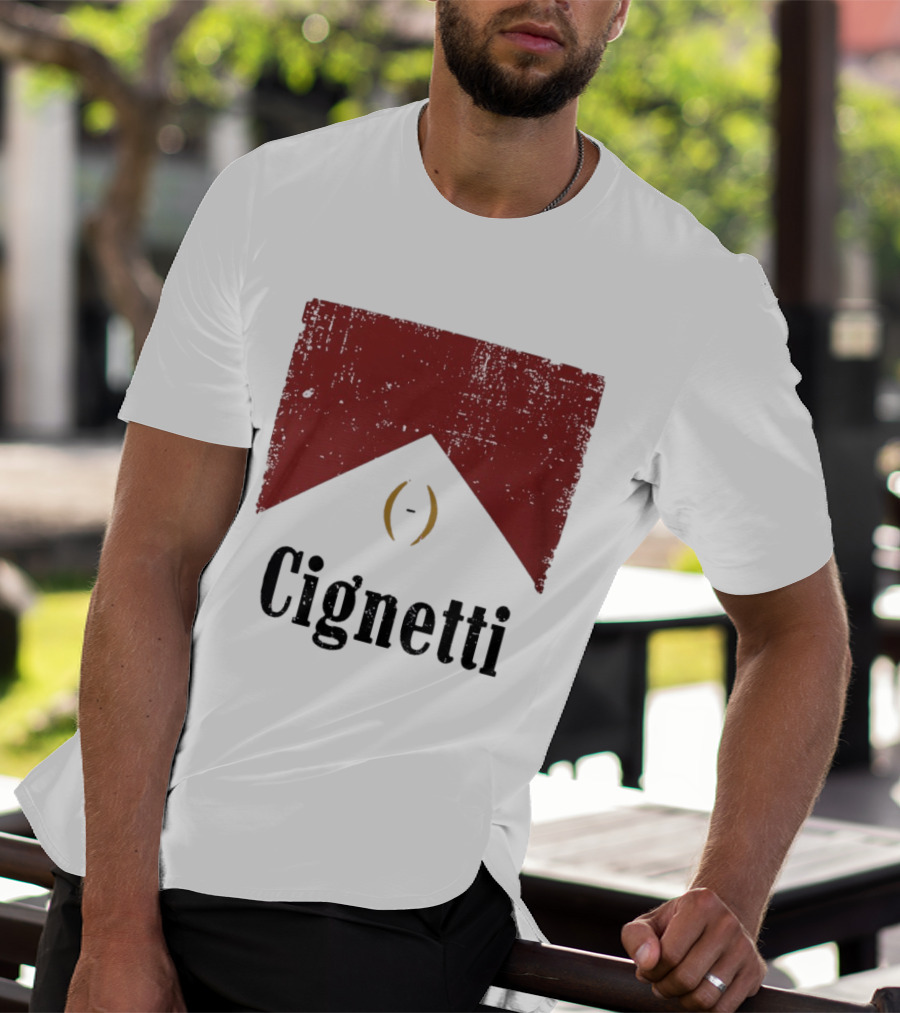 Cignetti Indiana Hoosiers Vintage Red Banner T-Shirt