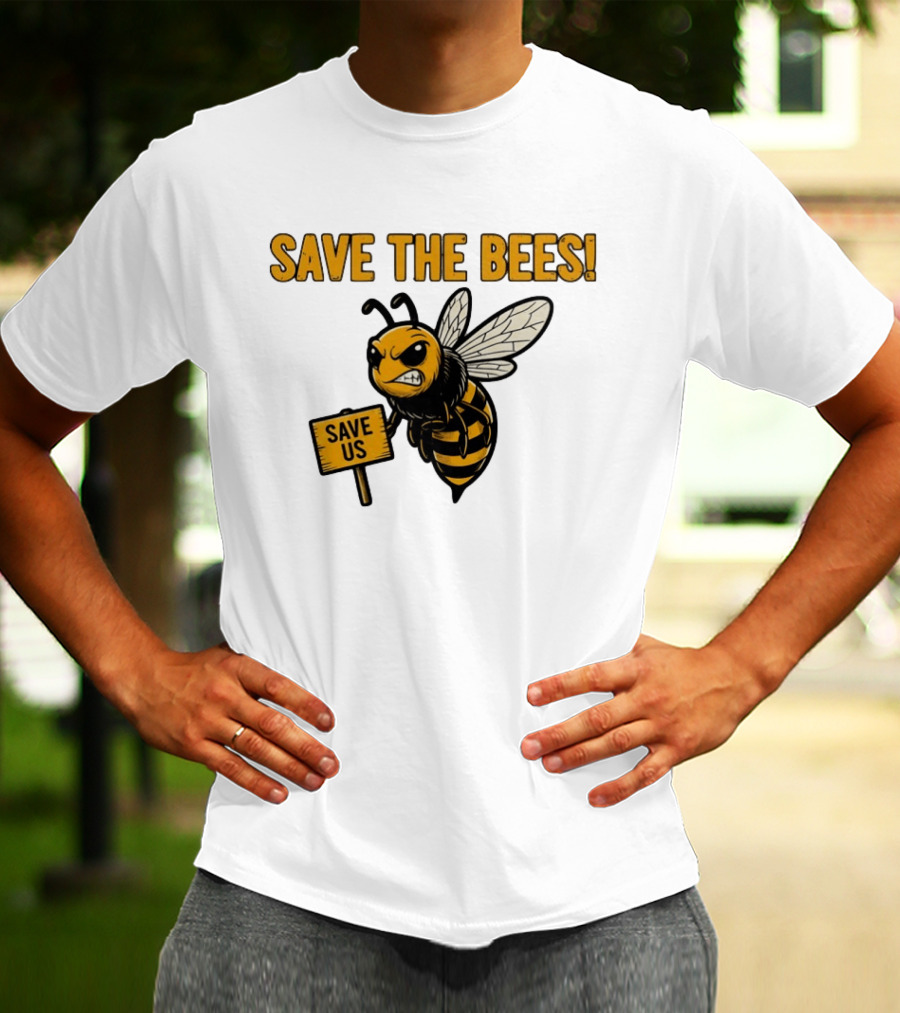 Grumpy Bee Save The Bees Save Us T-Shirt