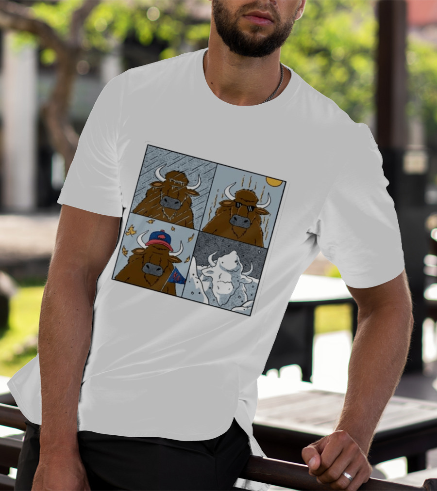 Buffalo Bills Seasons Buffalo Cartoon NFL Sports Fan T-Shirt