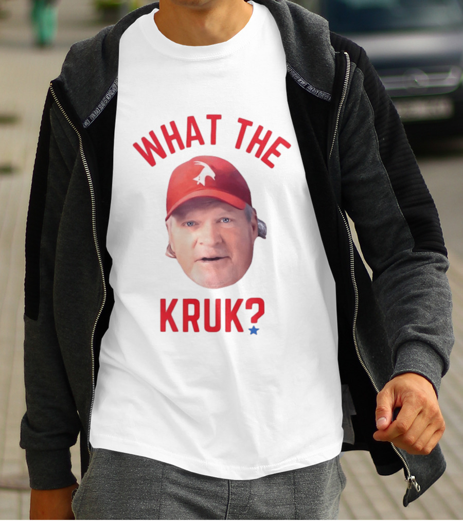 John Kruk What The Kruk Red Cap Baseball Fans T-Shirt