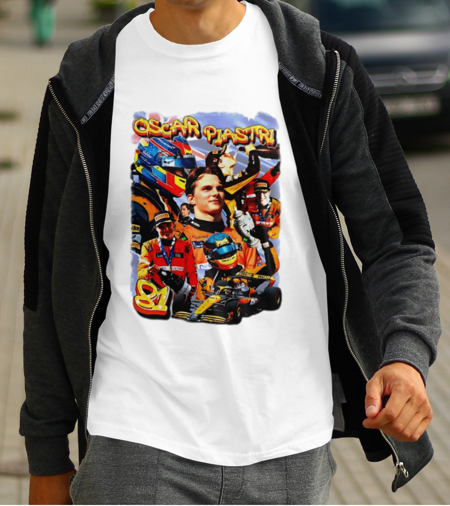 Oscar Piastri Racing Suit Victory Celebration Fan Merchandise T-Shirt