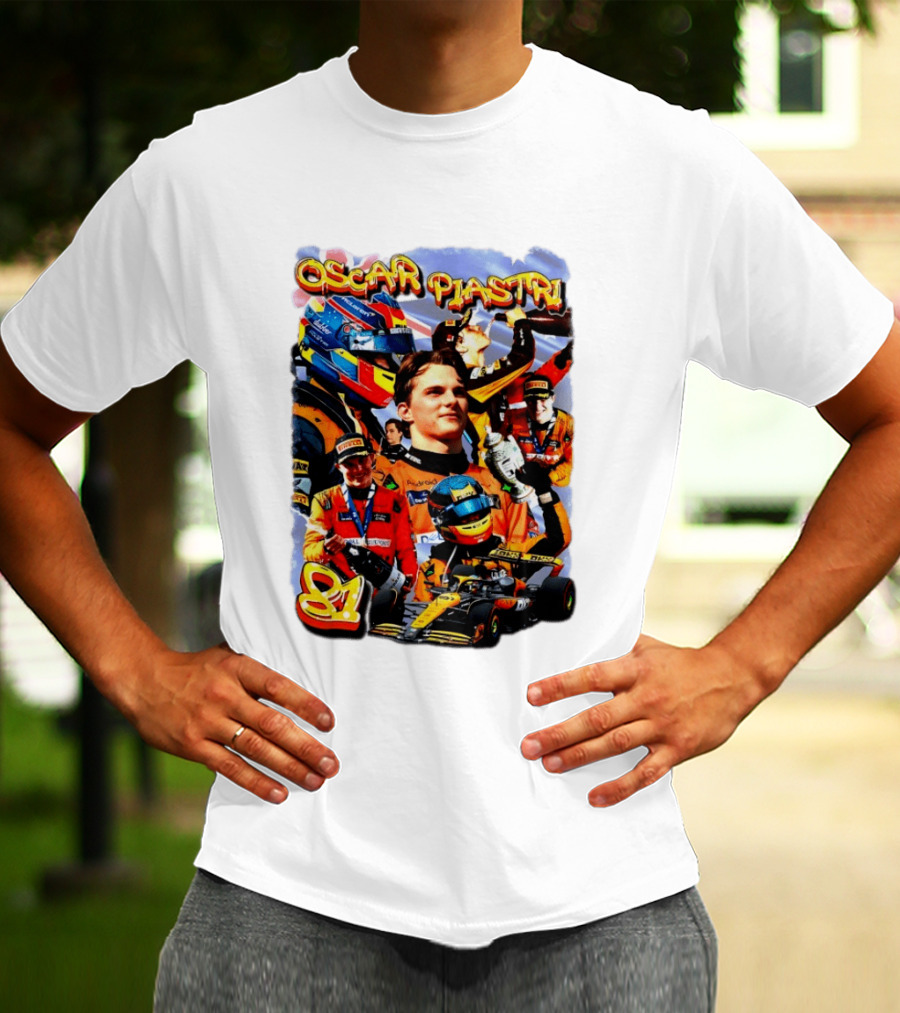 Oscar Piastri Racing Suit Victory Celebration Fan Merchandise T-Shirt