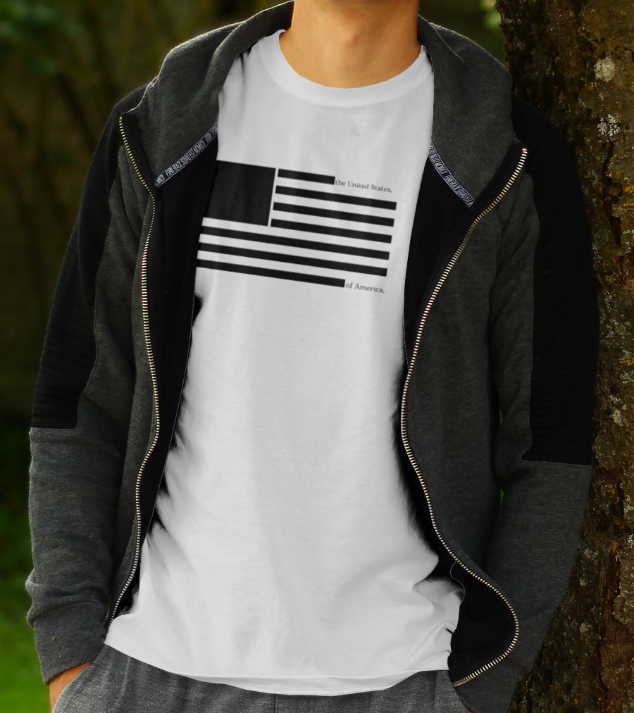 Redacted United States Flag With Blocked Epstein T-Shirt