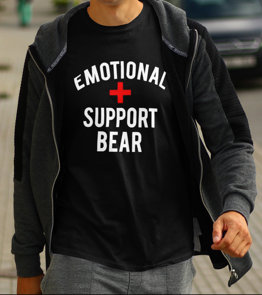 Emotional Support Bear Red Cross T-Shirt