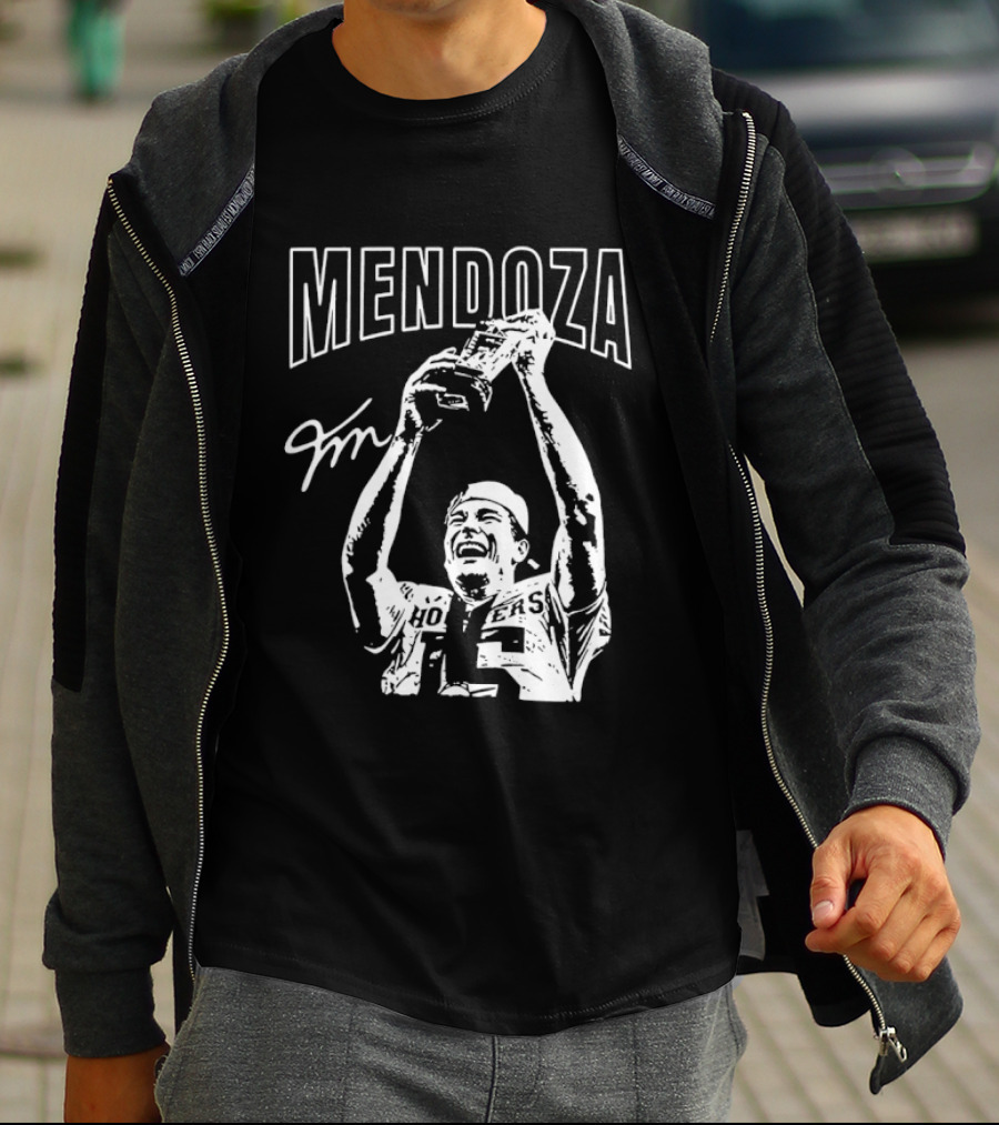 Mendoza Hoosiers Football Trophy Celebration T-Shirt