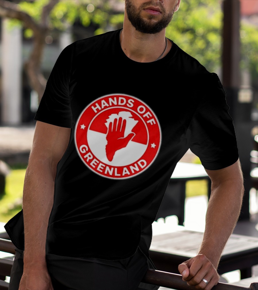 Hands Off Greenland Red Circle T-Shirt