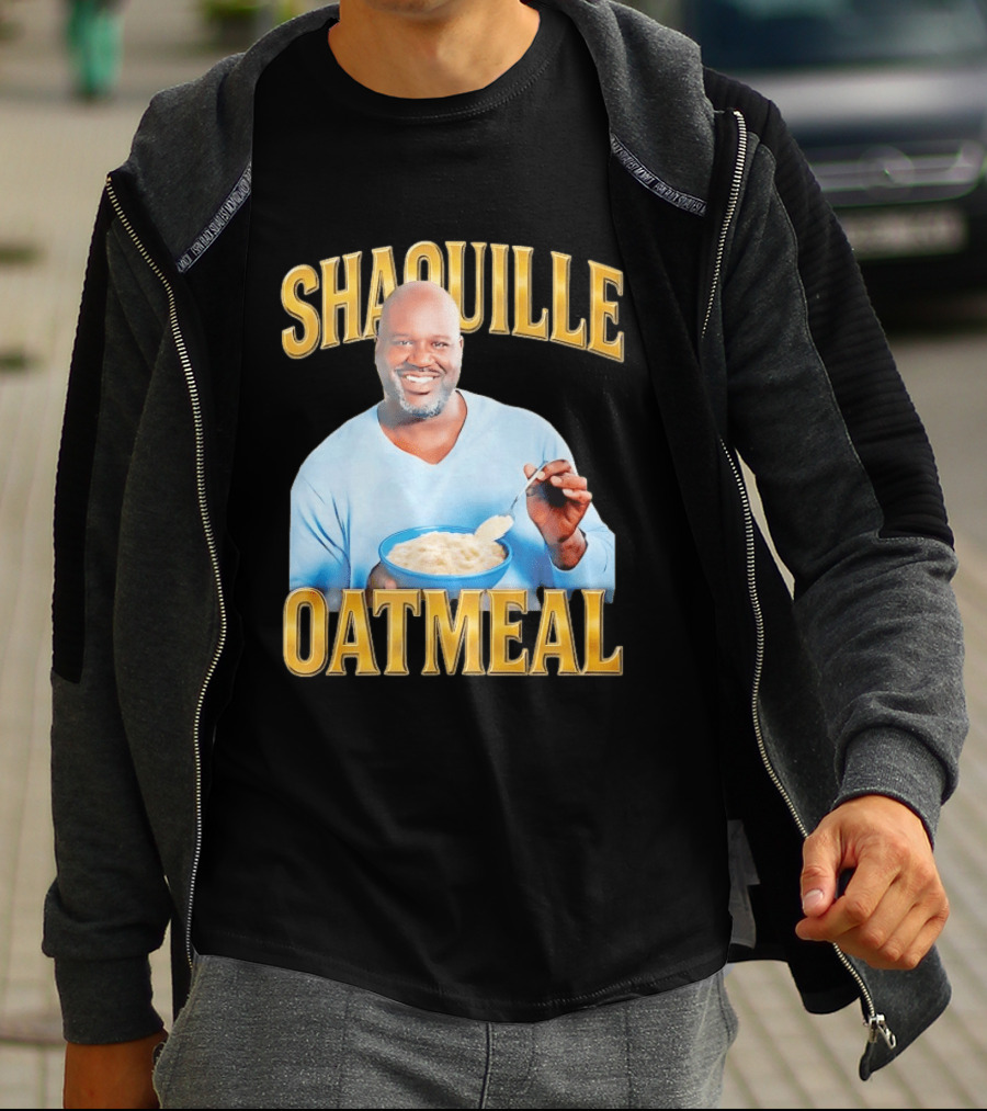 SHAQUILLE OATMEAL Shaq O'Neal Breakfast Cereal Humor T-Shirt