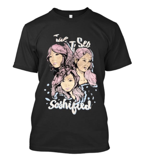 Tae Ji Seo Soshified Pastel Portrait Trio T-Shirt