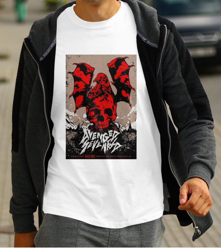 Avenged Sevenfold January 20 2026 Bogota Movistar Arena Mad Tree Special Guest T-Shirt