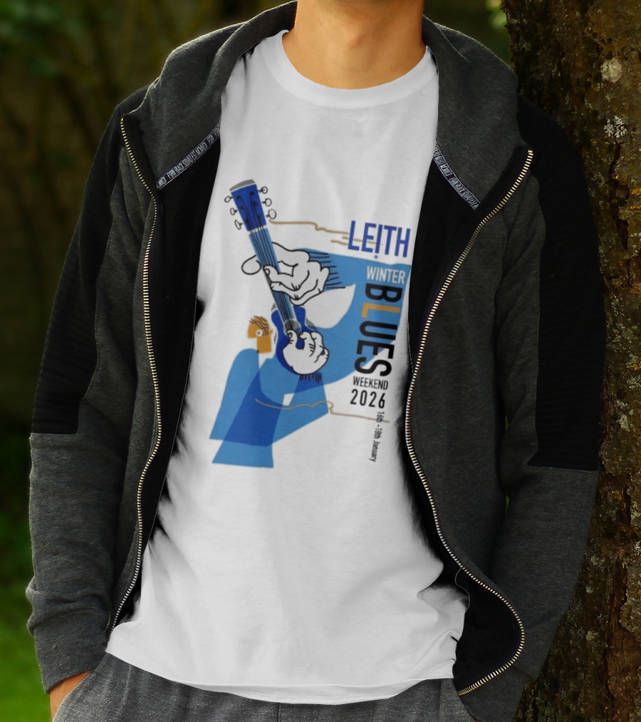 Leith Winter Blues Weekend 2026 Guitar Festival T-Shirt