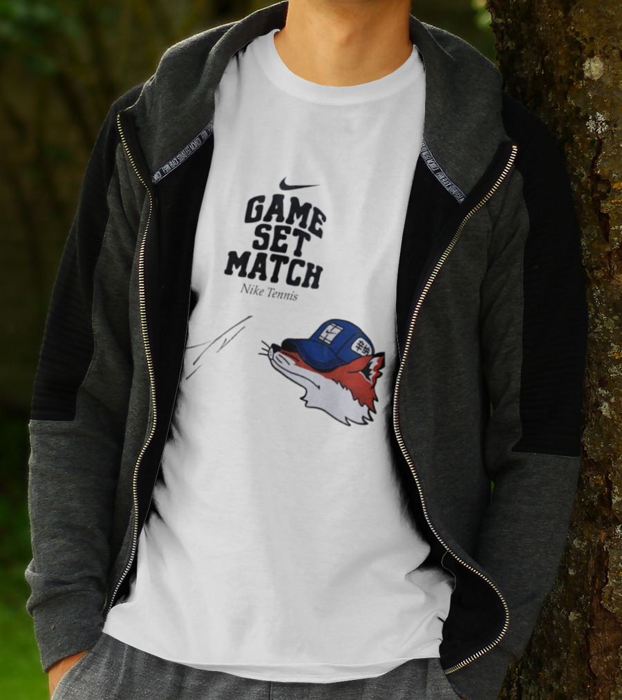 Nike Tennis Game Set Match Fox T-Shirt